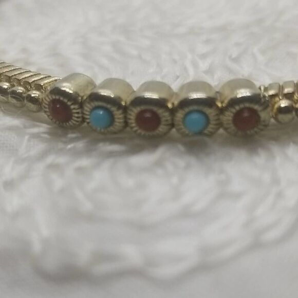 RJ Graziano Bracelets CN Two Gold Bangle Vintage - Picture 7 of 13